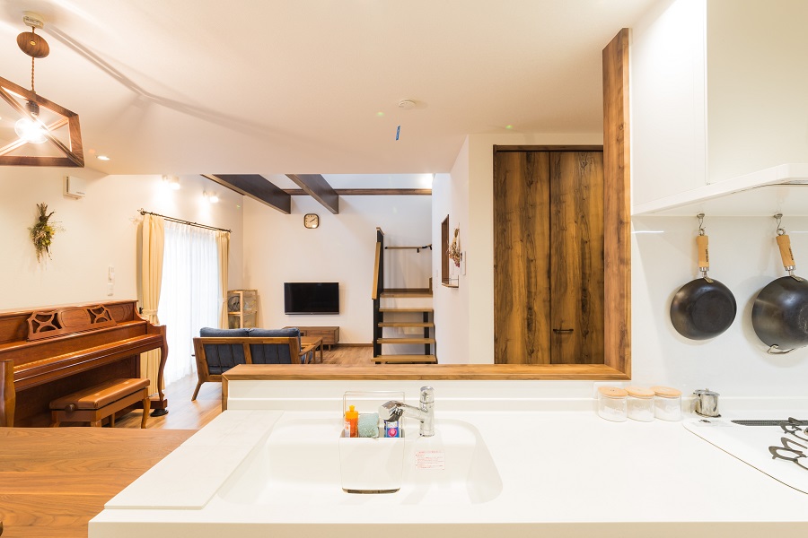 おしゃれな子育てリビング