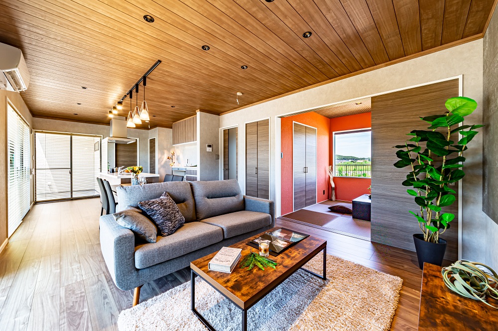 一つのテイストに統一したLDK