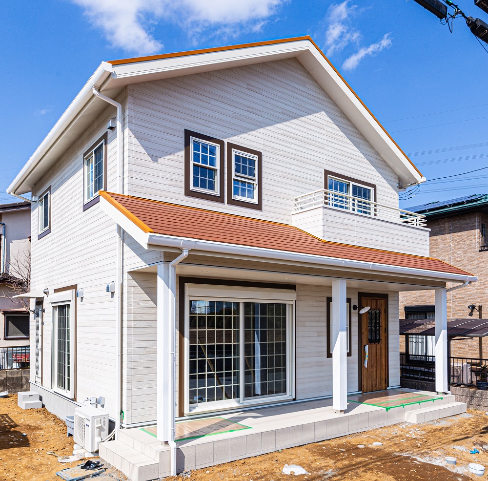 アメリカンテイストなお家外観