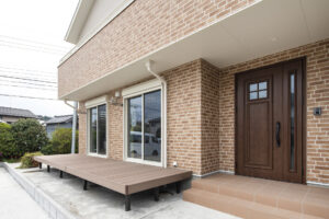 タイル張りの注文住宅