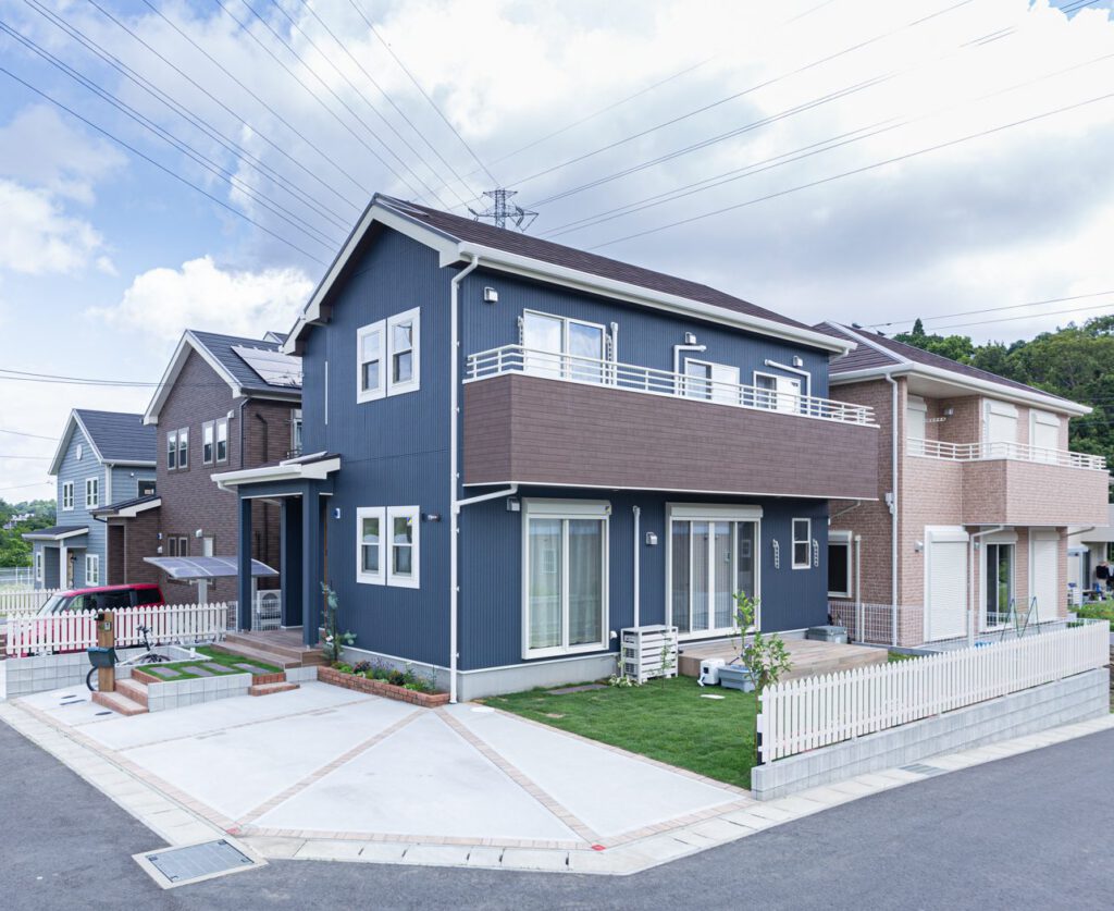 カリフォルニアハウス斜め45度外観