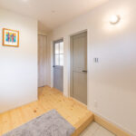 自然素材の玄関