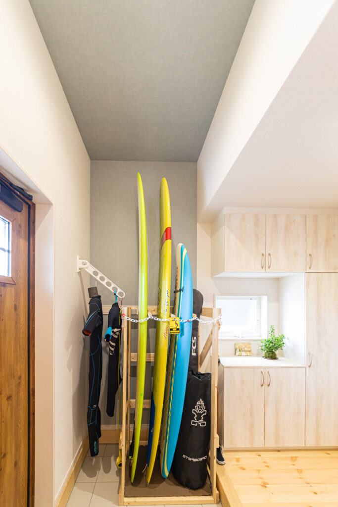 シェリスタガーデン鎌取のサーファーのお家