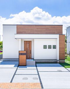 おしゃれなローコスト平屋の外観