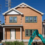 鎌取カリフォルニアスタイルオレンジ基調の家